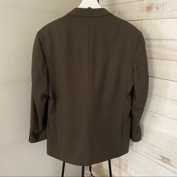 Haggar Black Label Men's Wool Blend Button Front Blazer Size 42 R - Picture 3 of 11